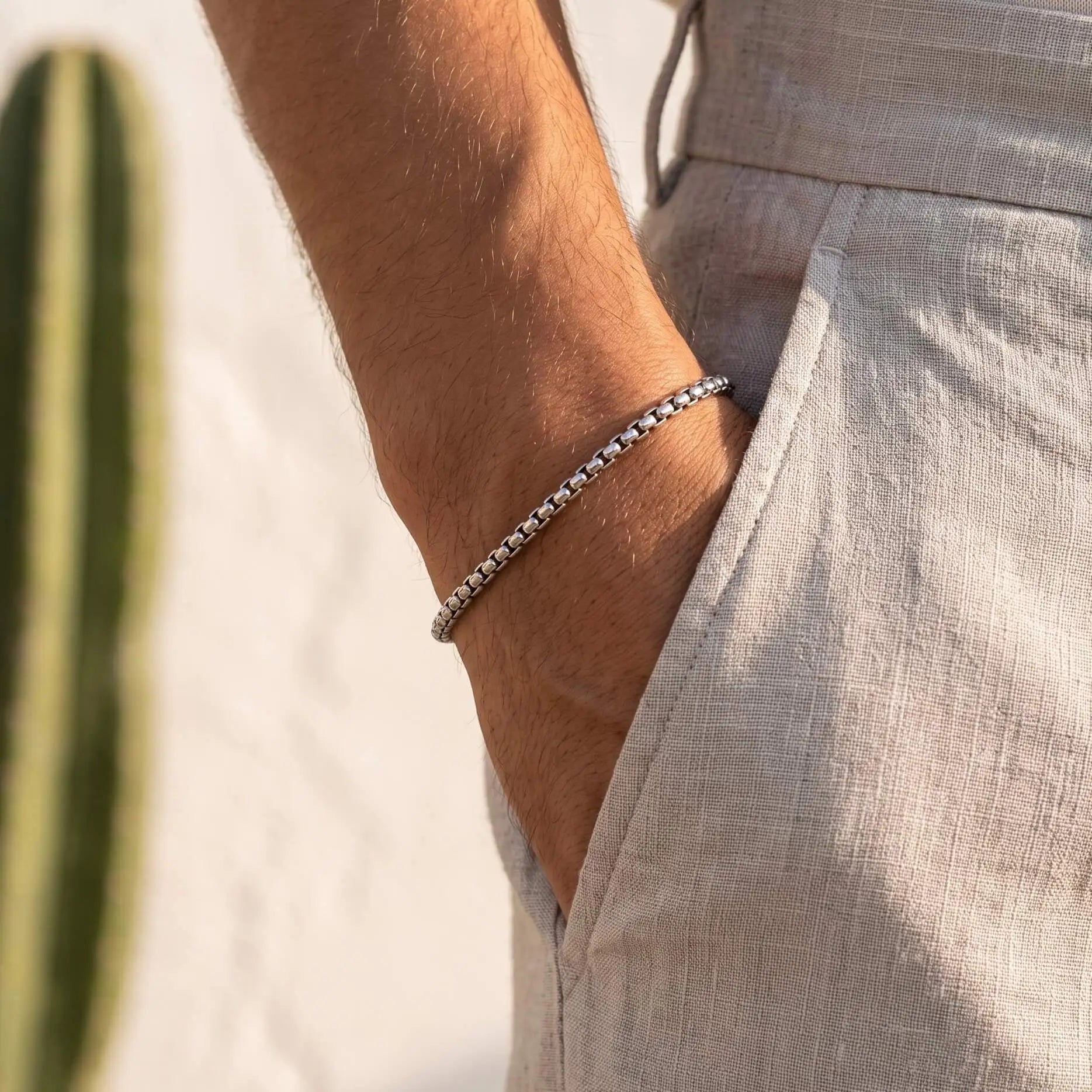 ROUND BOX BRACELET - 3MM